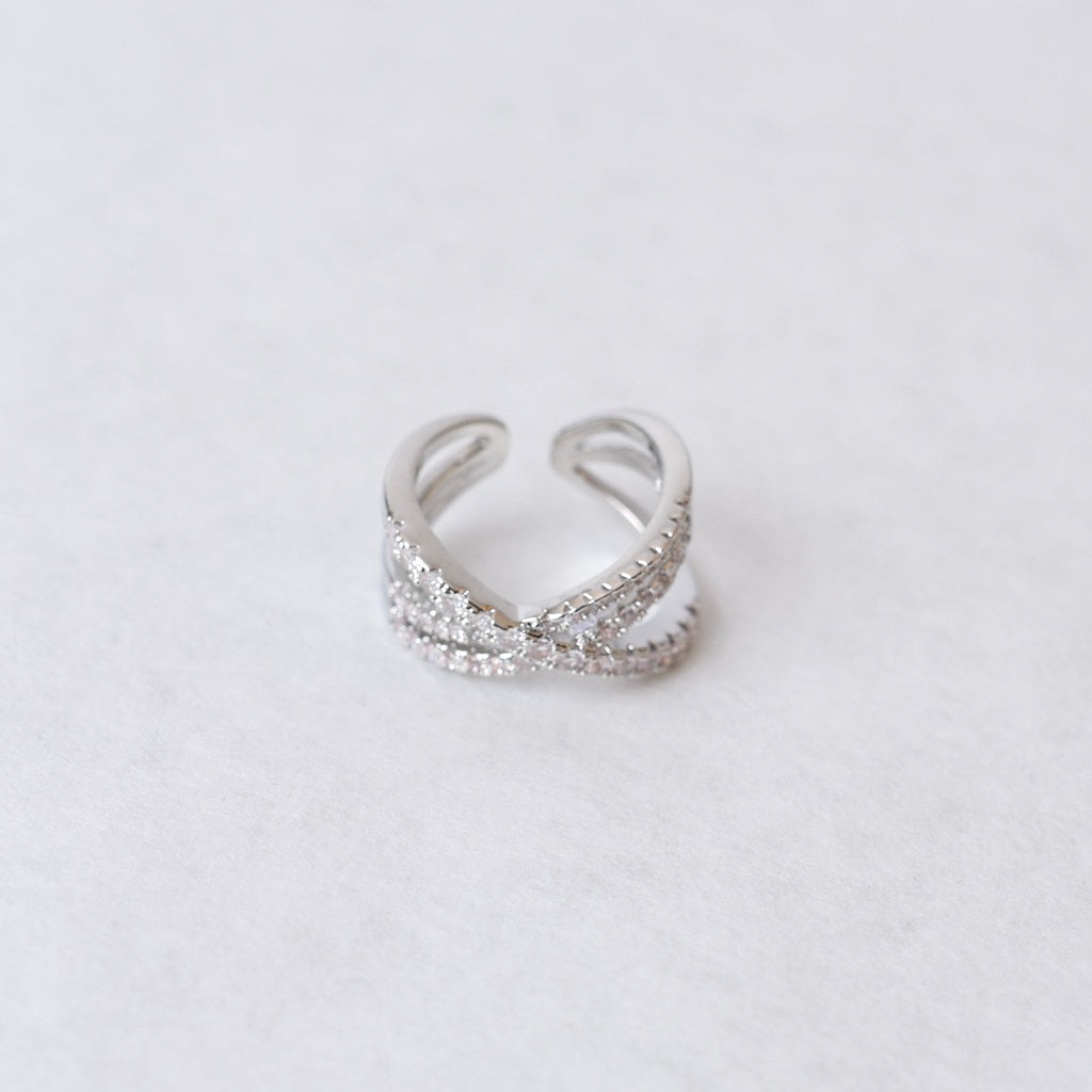 Silver Crystal Ring