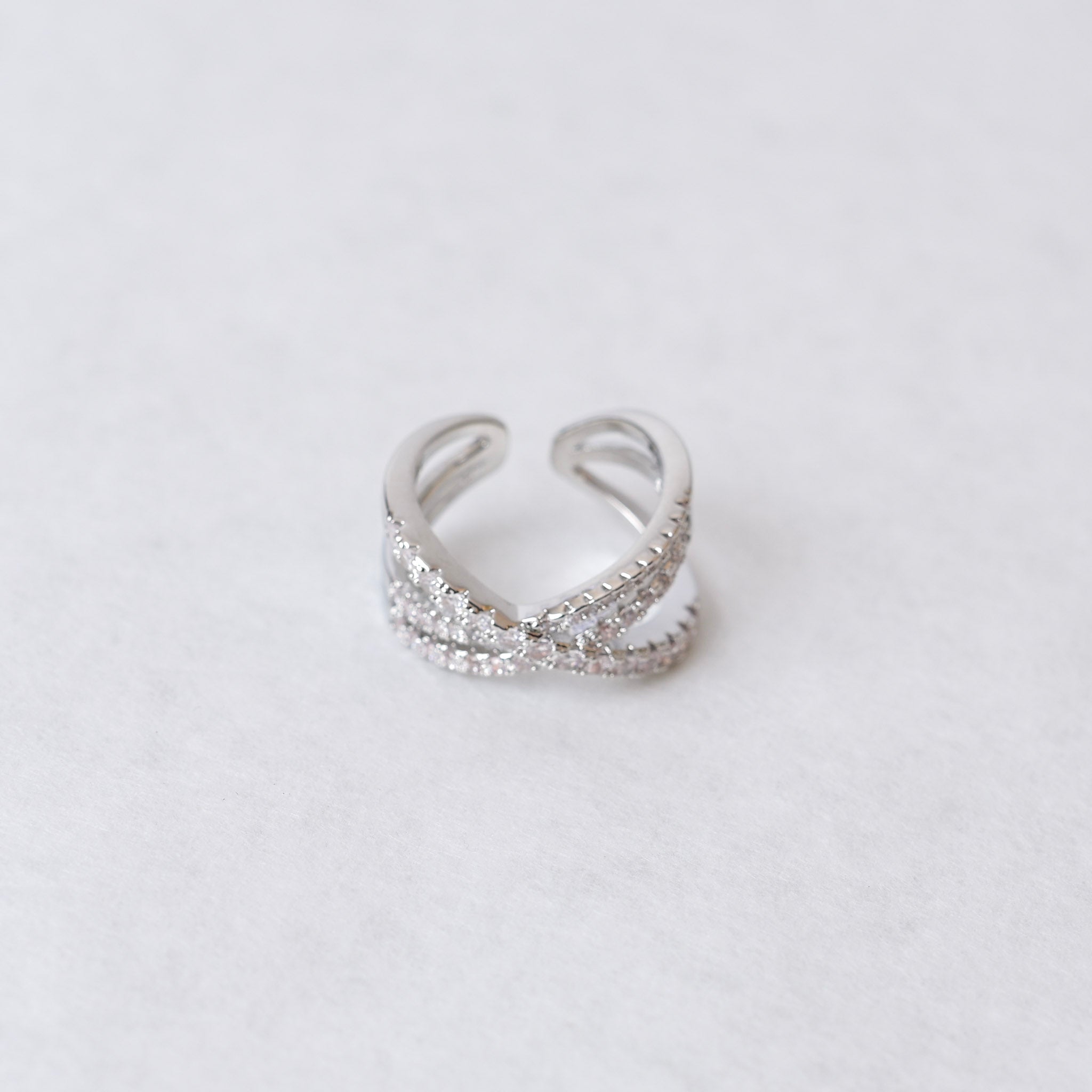 Silver Crystal Ring