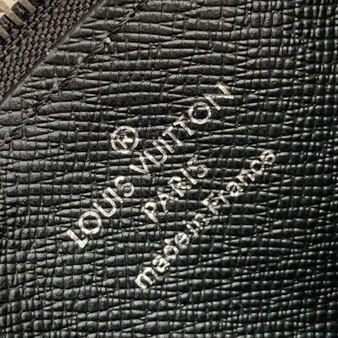 LOUIS VUITTON ANPHA WEARABLE WALLET 18 IN BLACK MONOGRAM ECLIPSE REVERSE CALFSKIN