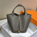 HERMES picotin lock 22 chocolate togo ghw