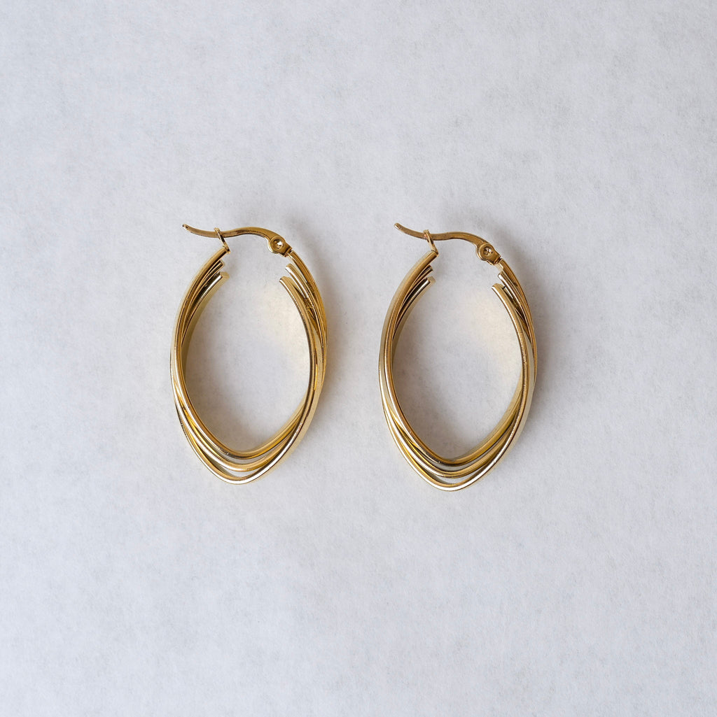 Drop Hoop Earrings