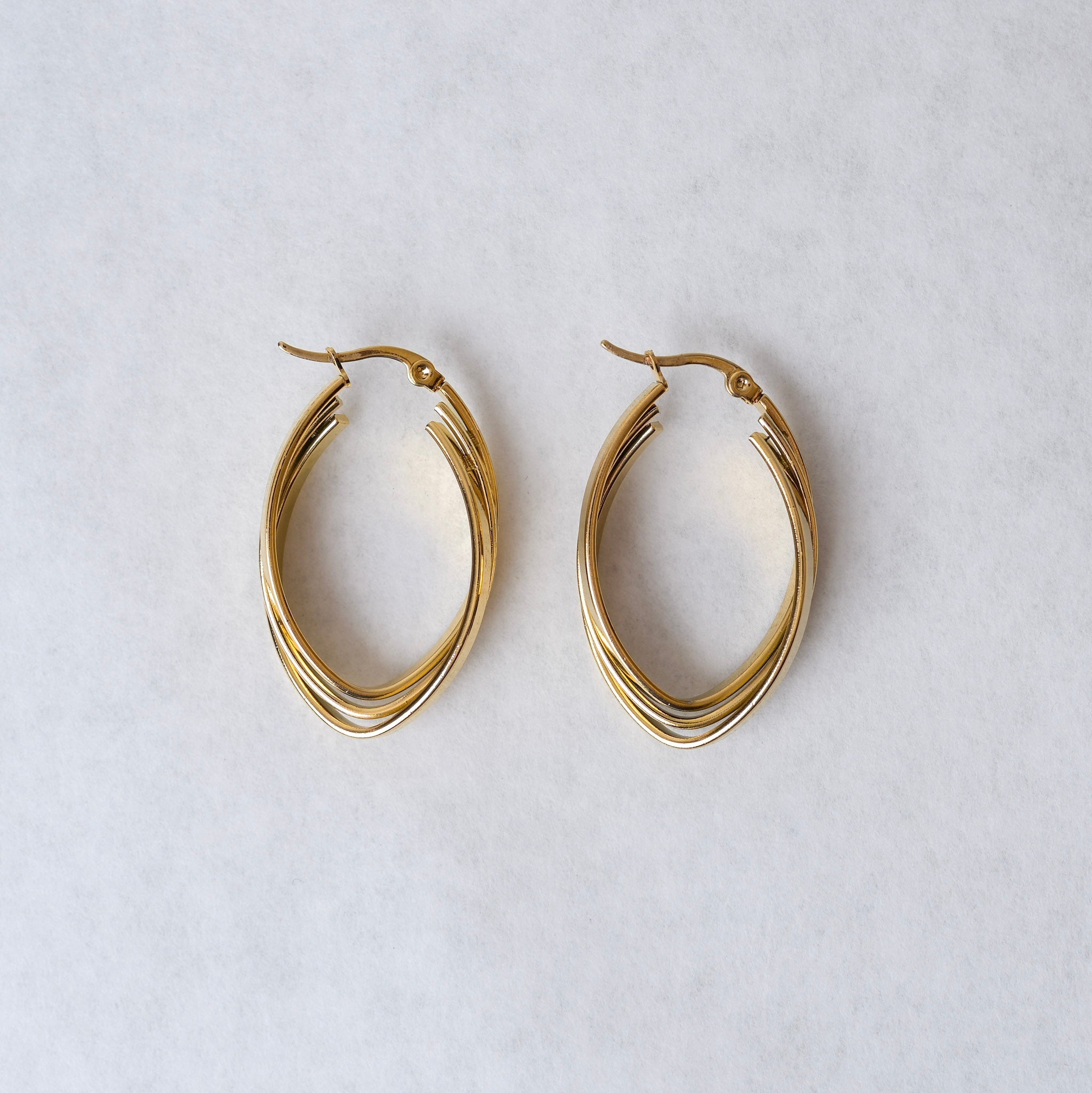 Drop Hoop Earrings