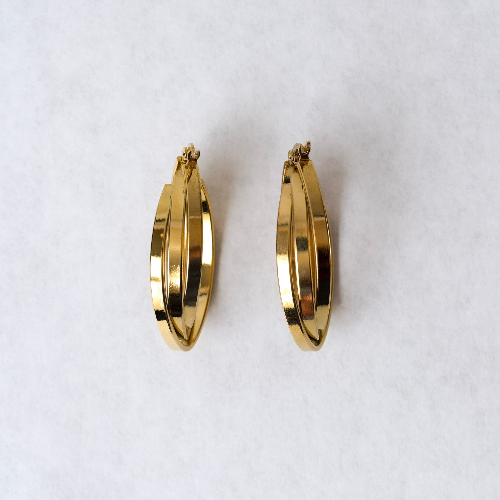 Drop Hoop Earrings