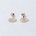 Gold Fan Earrings