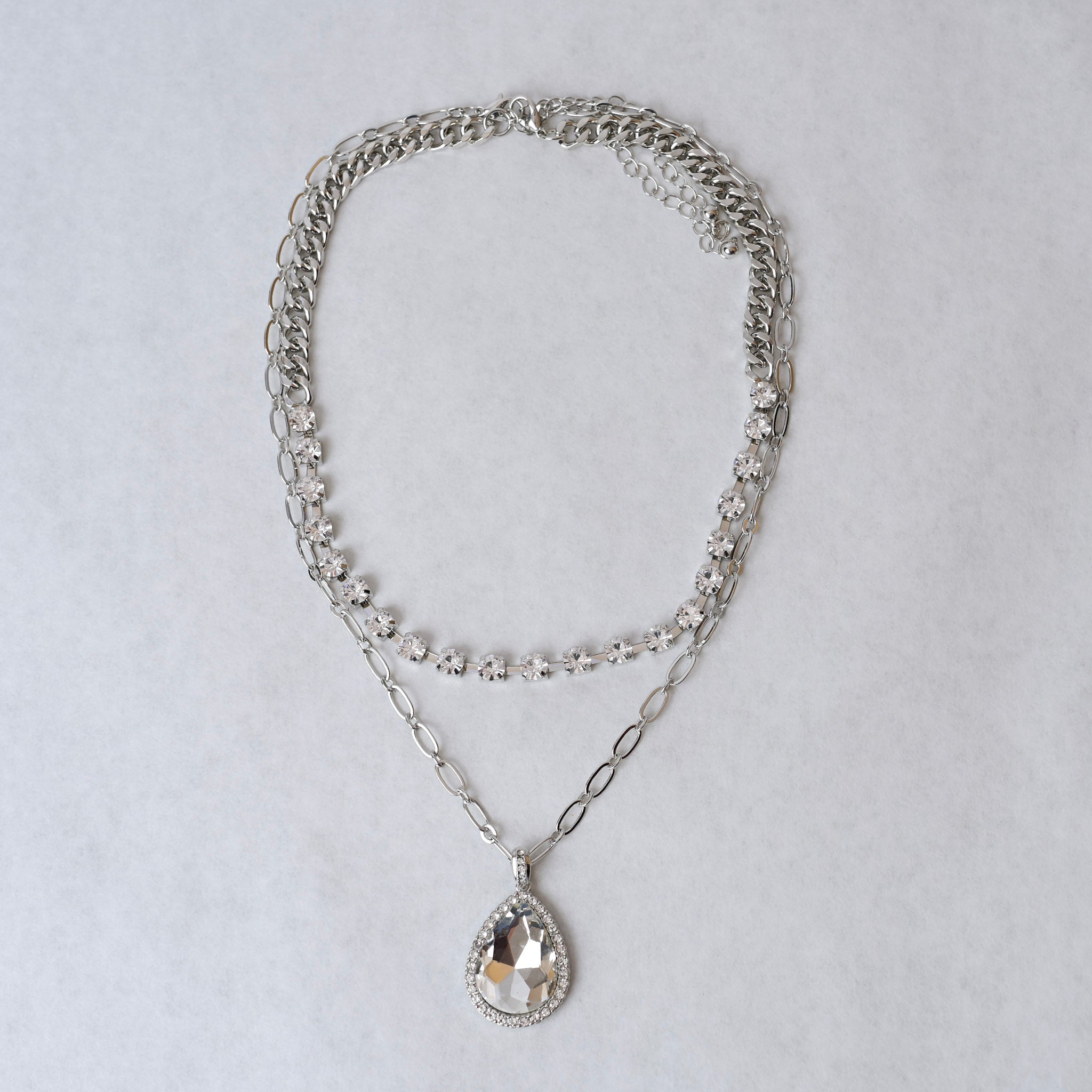 Layered Crystal Necklace