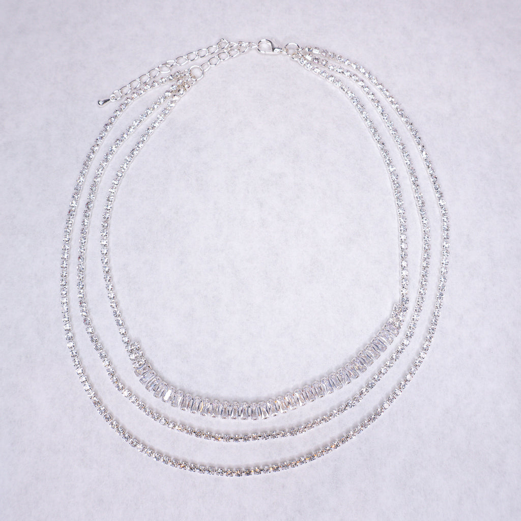 Silver Layered Choker