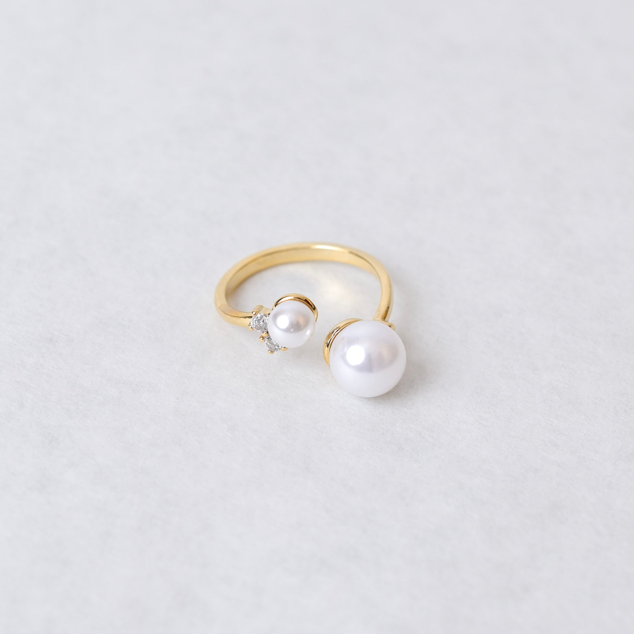 Gold Pearl Ring