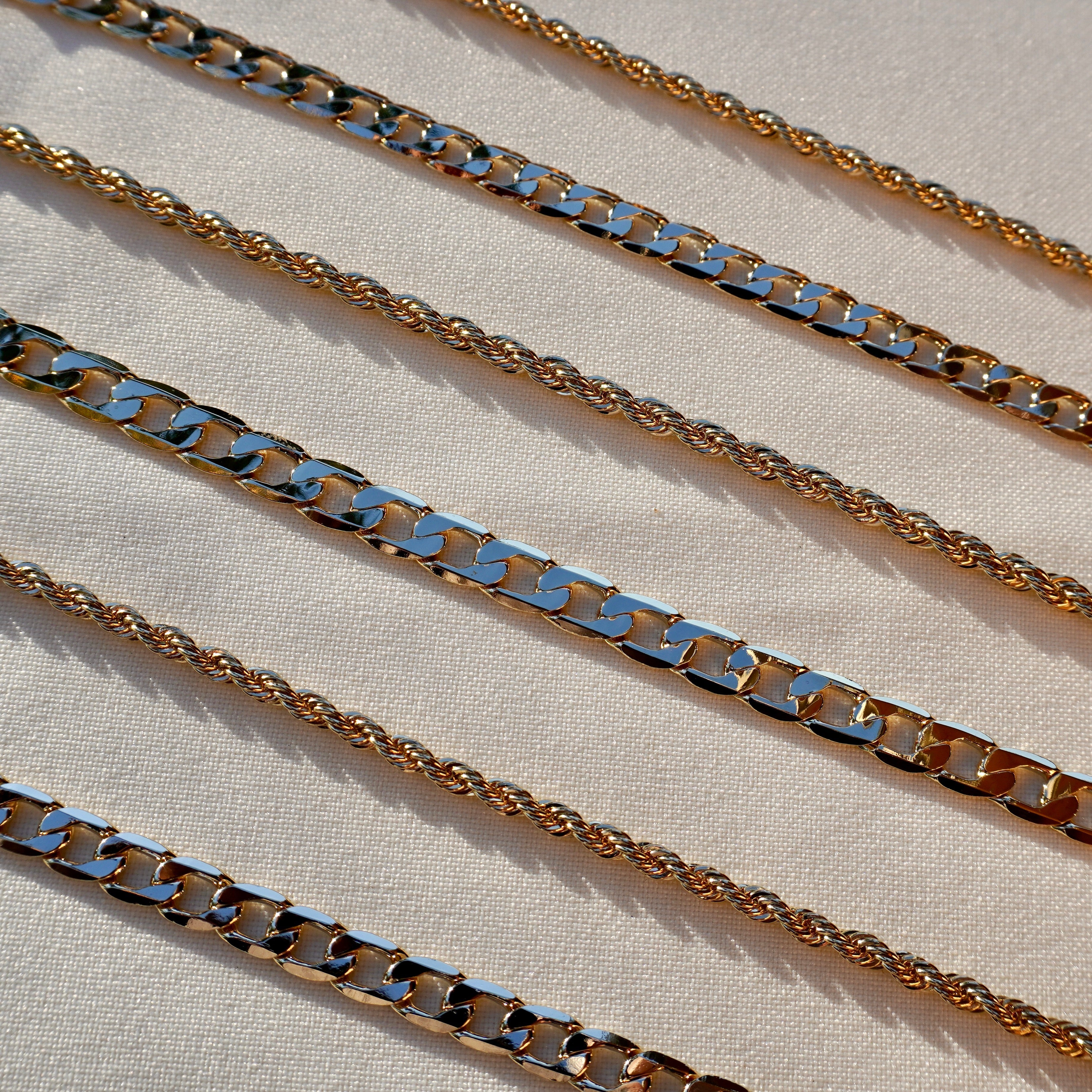 Unisex Brazilian 14k Gold Dipped 8" Figaro Bracelet