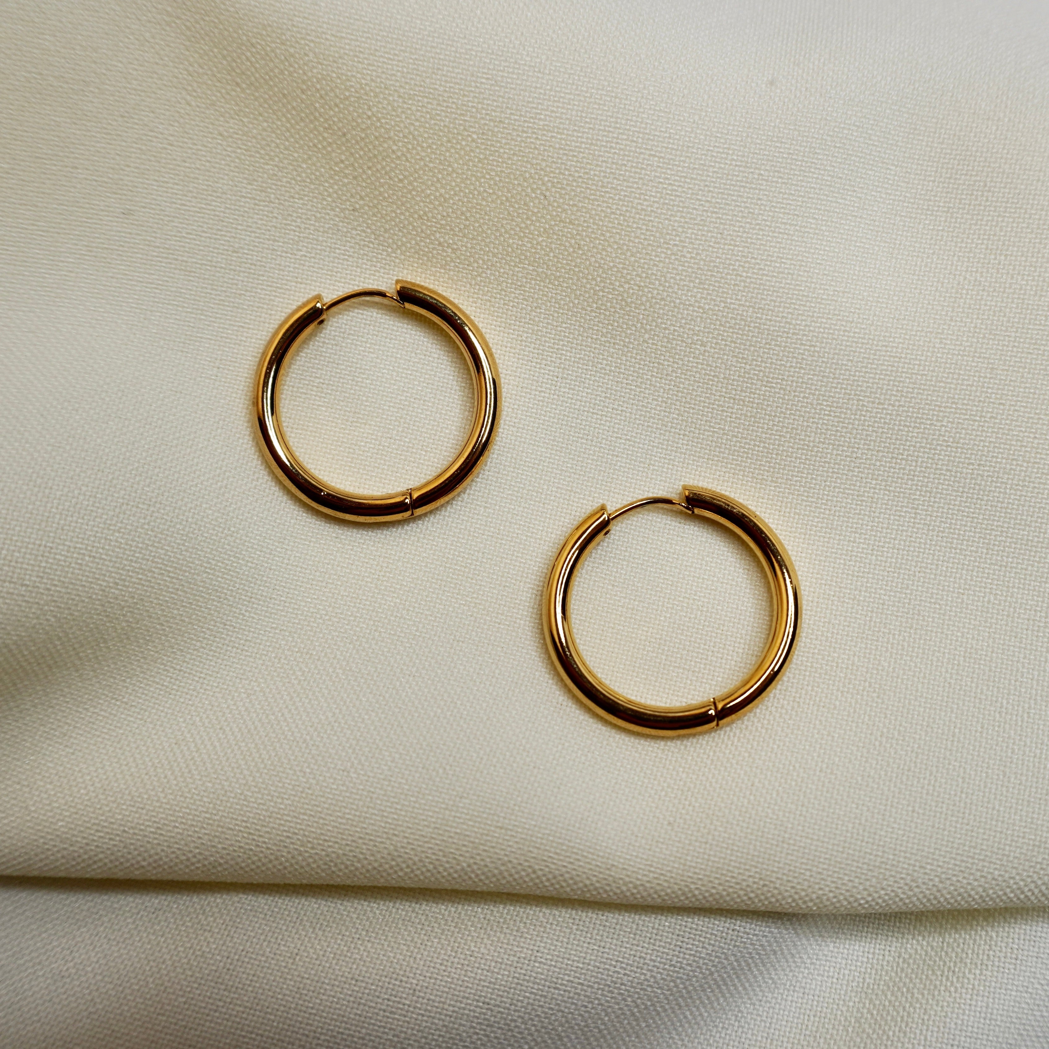 Gold Halo Hoops