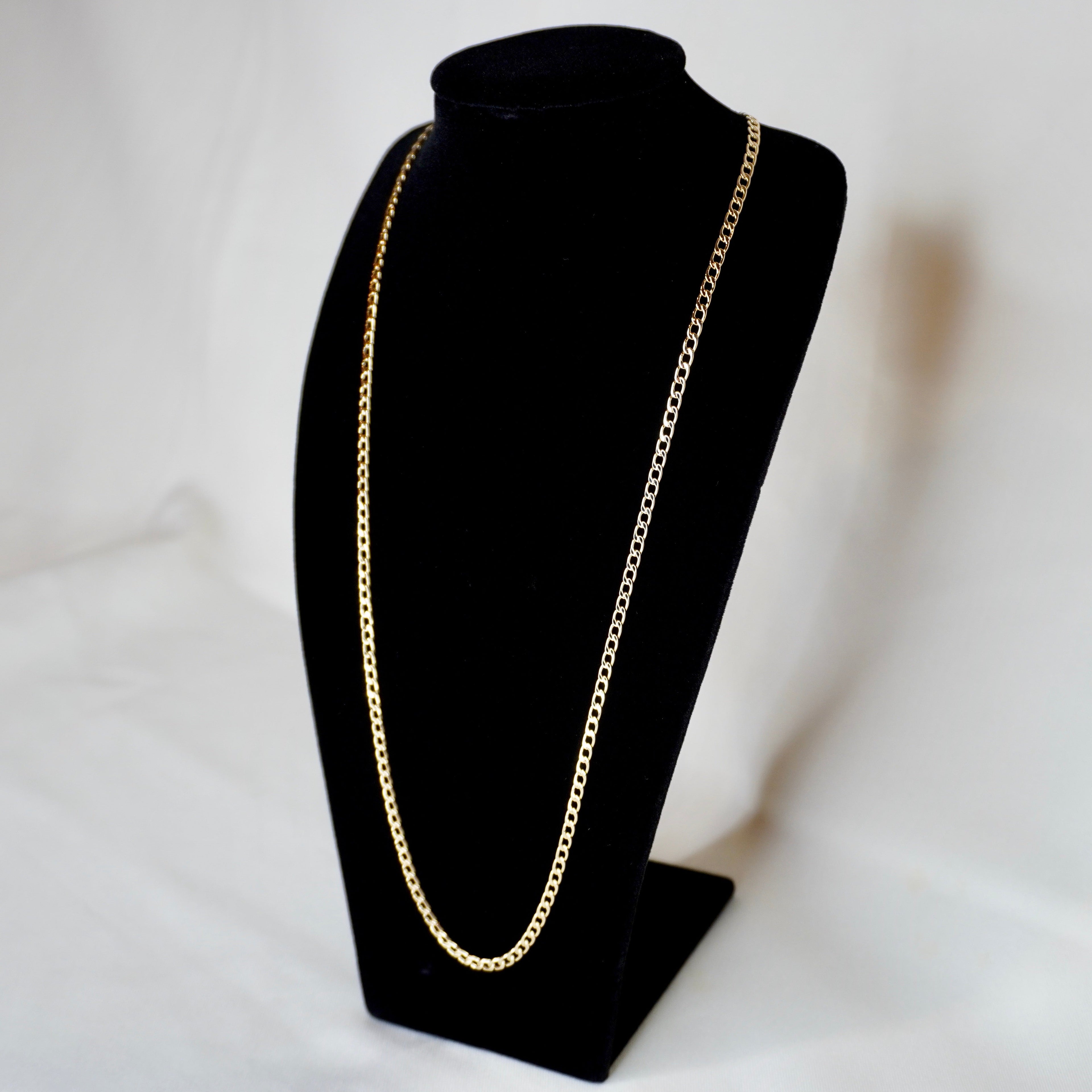 Unisex 14k Gold Dipped Brazilian 24" Figaro Necklace