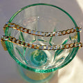Unisex Brazilian 14k Gold Dipped 8" Figaro Bracelet