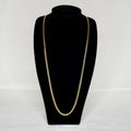 Unisex 14k Gold Dipped Brazilian 24" Figaro Necklace