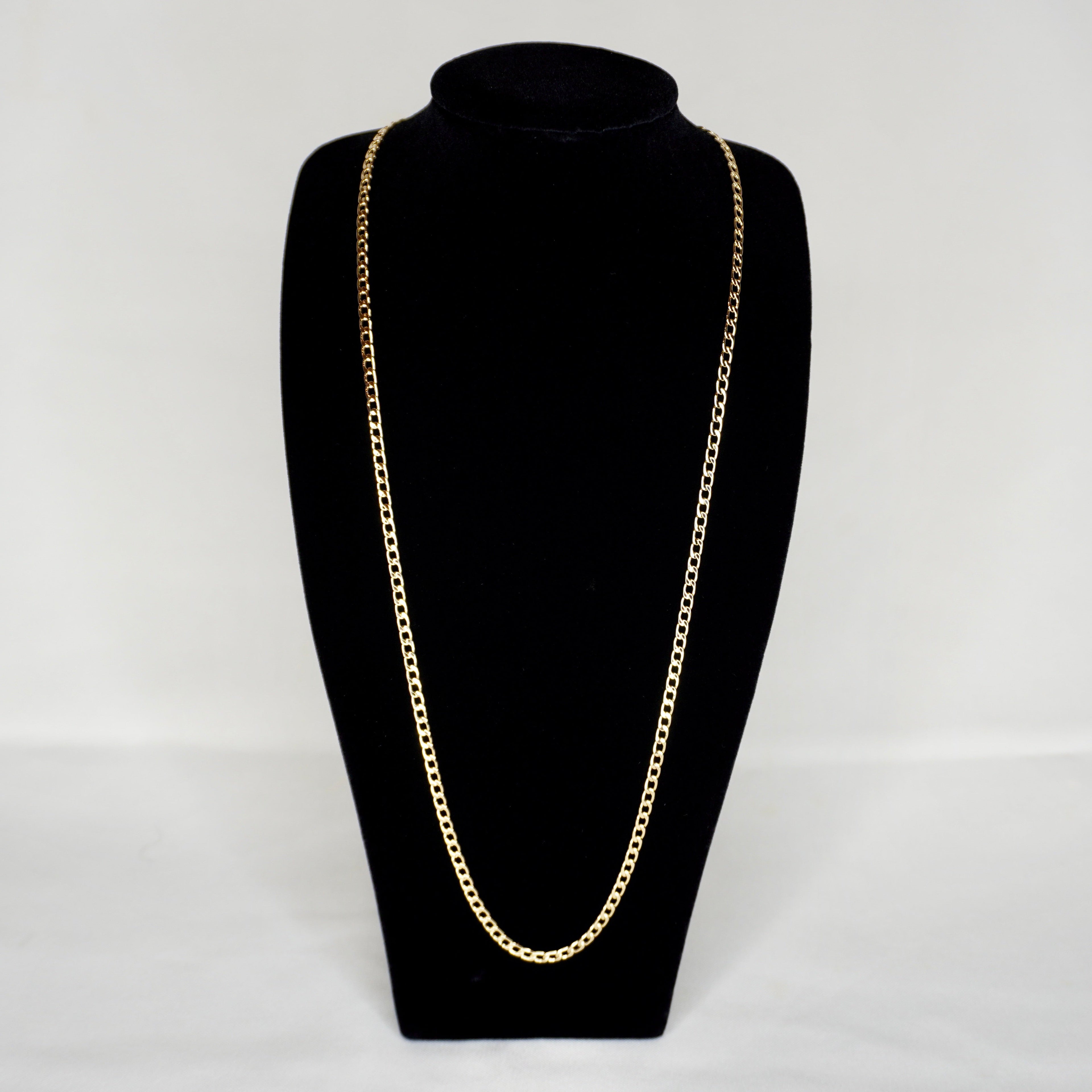 Unisex 14k Gold Dipped Brazilian 24" Figaro Necklace