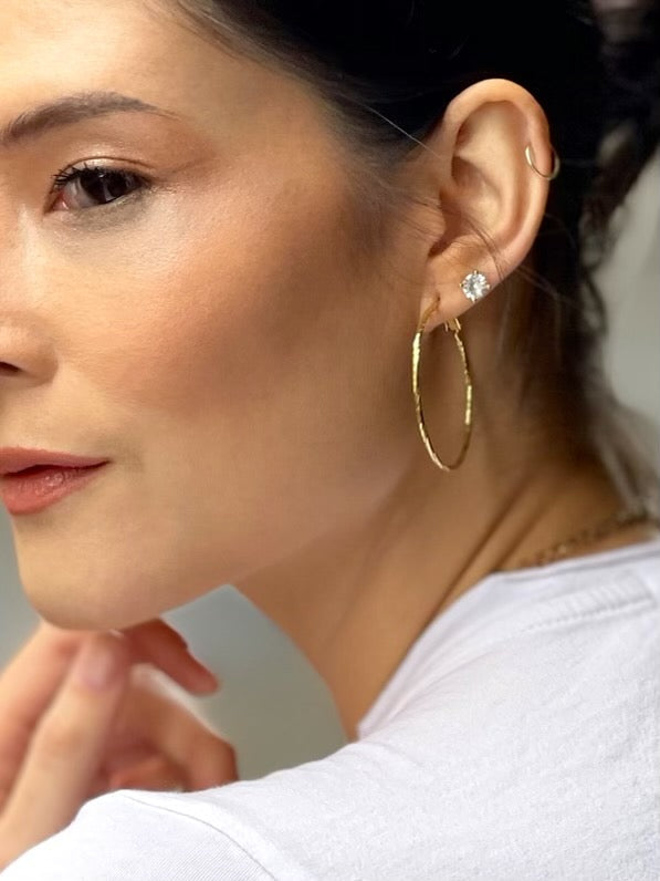 14k Gold Dipped Hoops