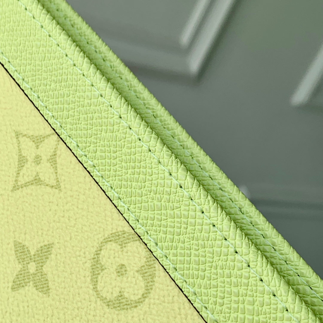LOUIS VUITTON POCHETTE VOYAGE 26 IN LEMON YELLOW MONOGRAM ECLIPSE CALFSKIN