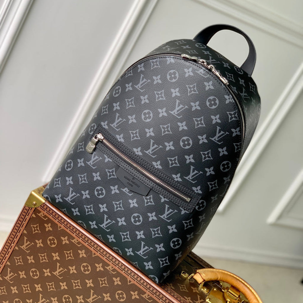 LOUIS VUITTON DISCOVERY SLIM BACKPACK 38 IN BLACK MONOGRAM ECLIPSE COATED CALFSKIN