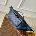 LOUIS VUITTON RUSH BUMBAG 30 IN DARK BLUE MONOGRAM SHADOW CALFSKIN