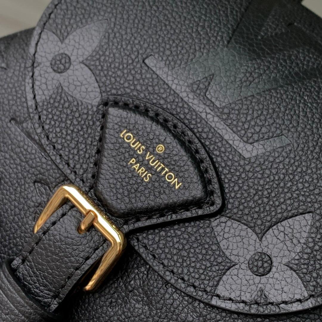 LOUIS VUITTON BACKUP BACKPACK 22 IN BLACK MONOGRAM EMPREINTE LEATHER