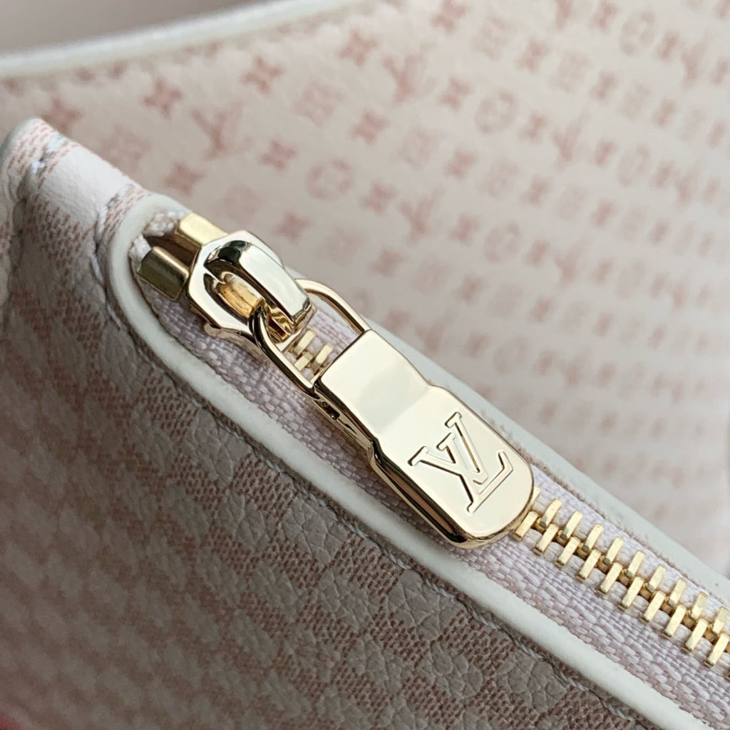 LOUIS VUITTON ROMANCE ALL IN BB 25S 18 IN DUNE MONOGRAM DAMIER CALFSKIN