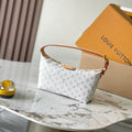 LOUIS VUITTON HILLS POCHETTE 20 IN WHITE MONOGRAM MINI JACQUARD
