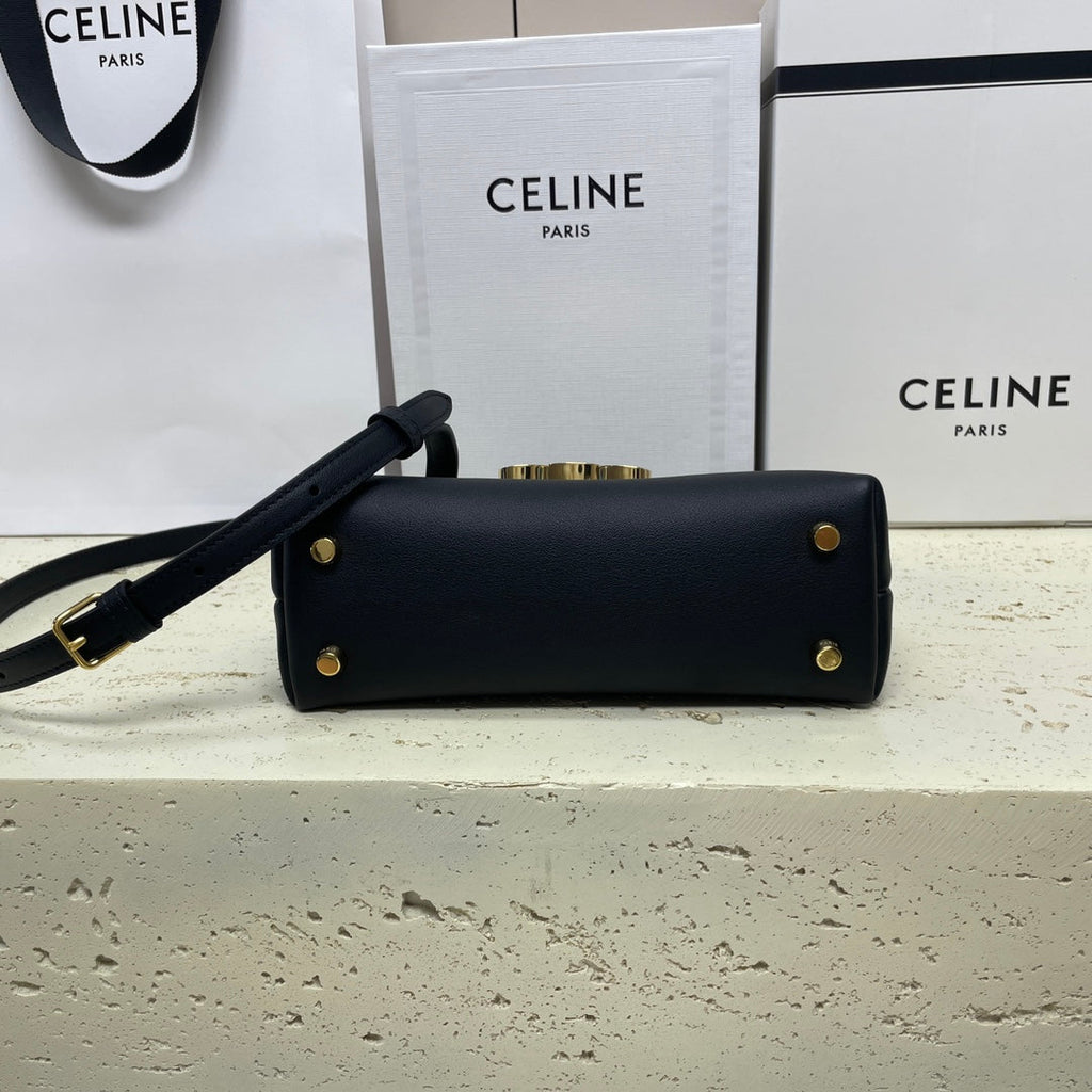 CELINE NINO TEEN 20 BAG IN BLACK SOLF CALFSKIN