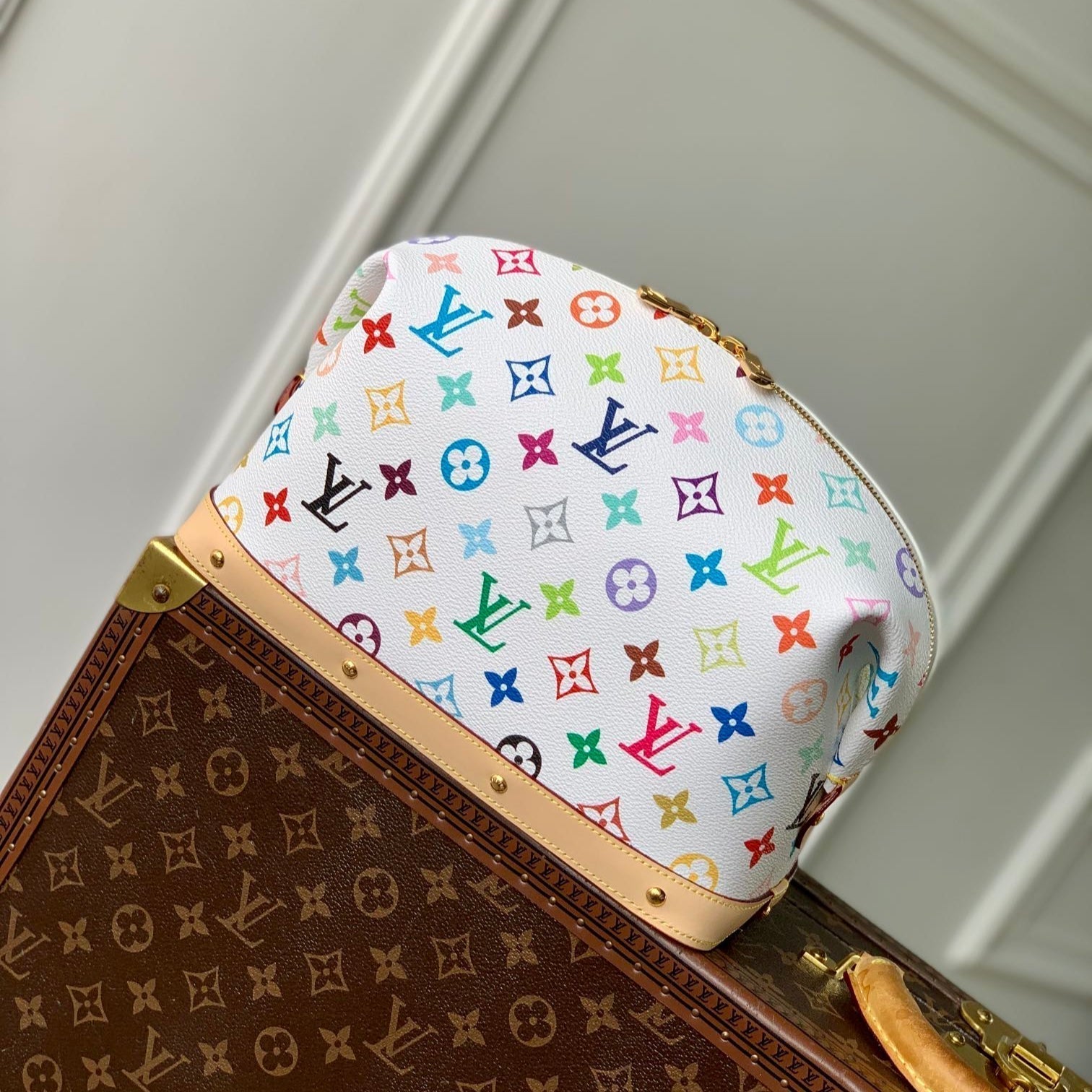LOUIS VUITTON COSMETIC POUCH GM 27 IN MULTICOLOR MONOGRAM CANVAS
