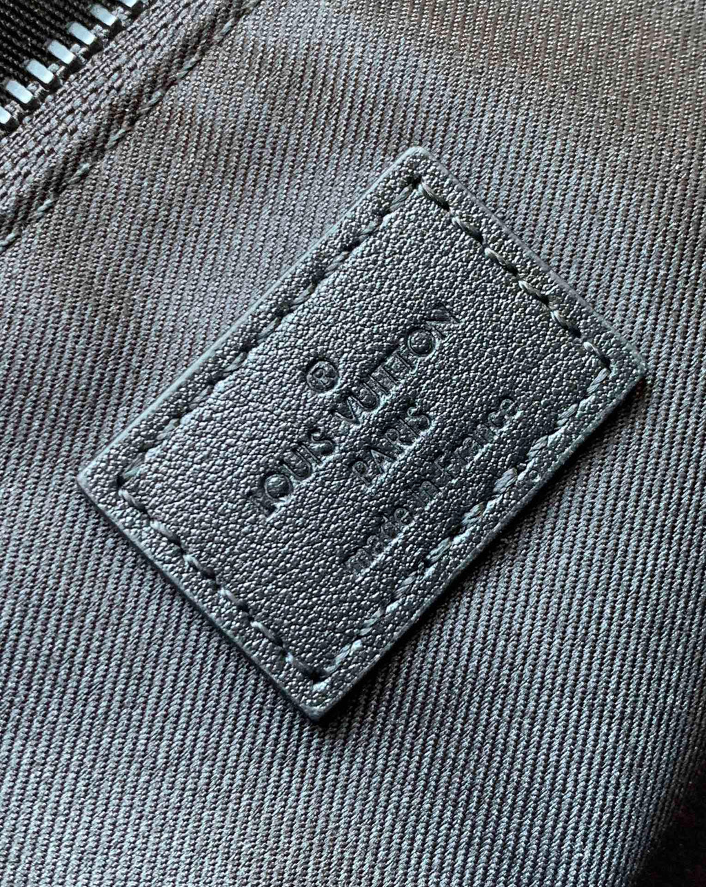 LOUIS VUITTON LV 25S SAC PLAT BAG 39 IN BLACK MONOGRAM ECLIPSE CANVAS