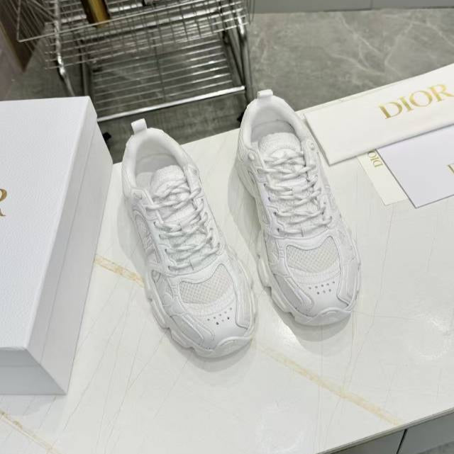 DIOR CD CHORONO SNEAKER IN WHITE MESH