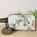 LOUIS VUITTON LOCKER DOPP KIT 23 IN KHAKI DAMOFLAGE COATED CANVAS