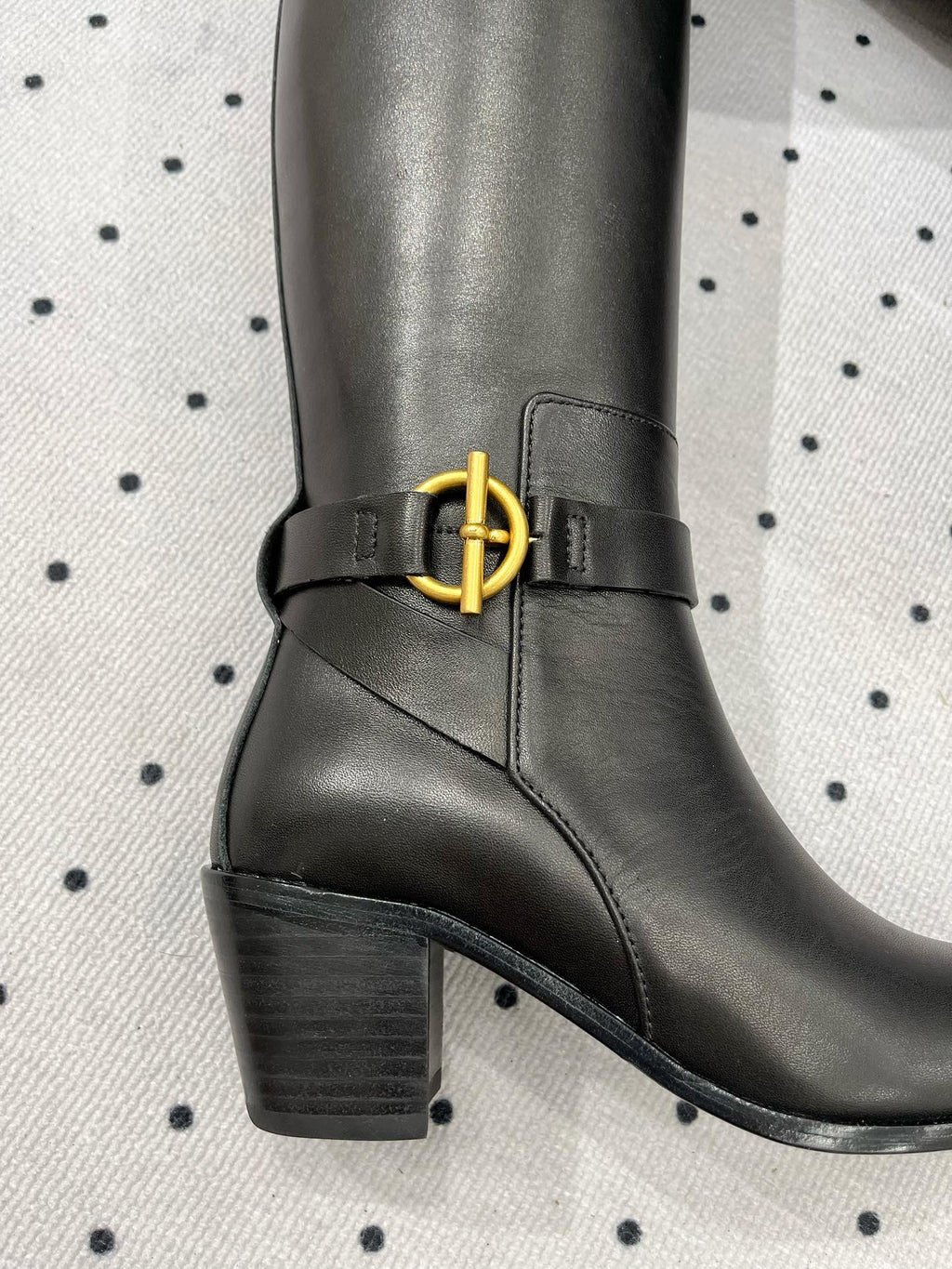 HERMES JUSTINE BOOT 6 CM IN BLACK CALFSKIN