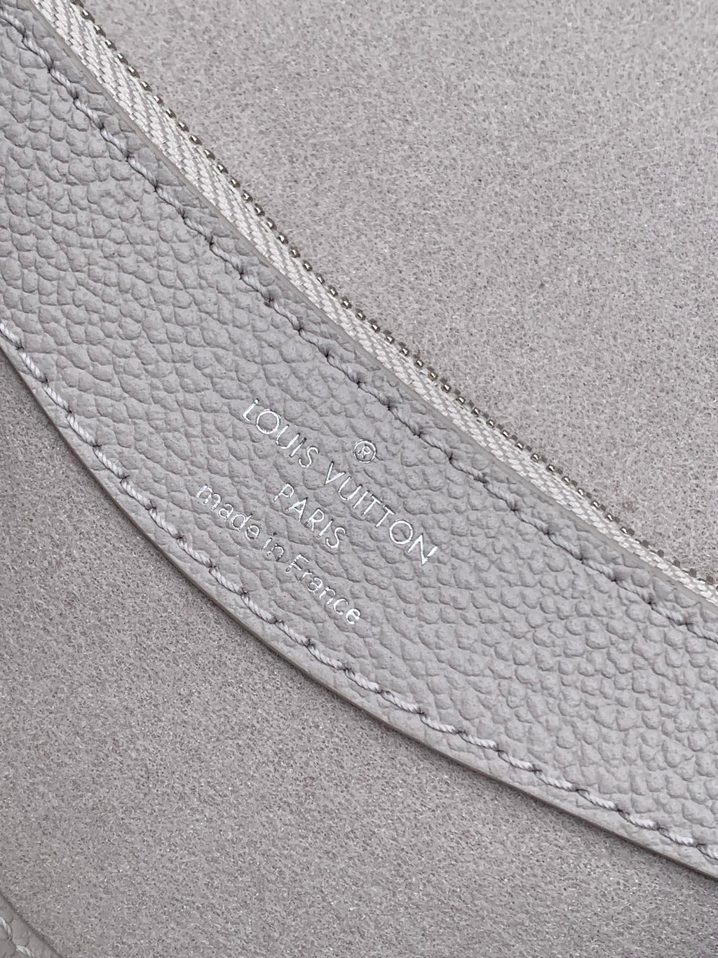 LOUIS VUITTON DIANE 24 IN GREY MONOGRAM EMPREINTE LEATHER