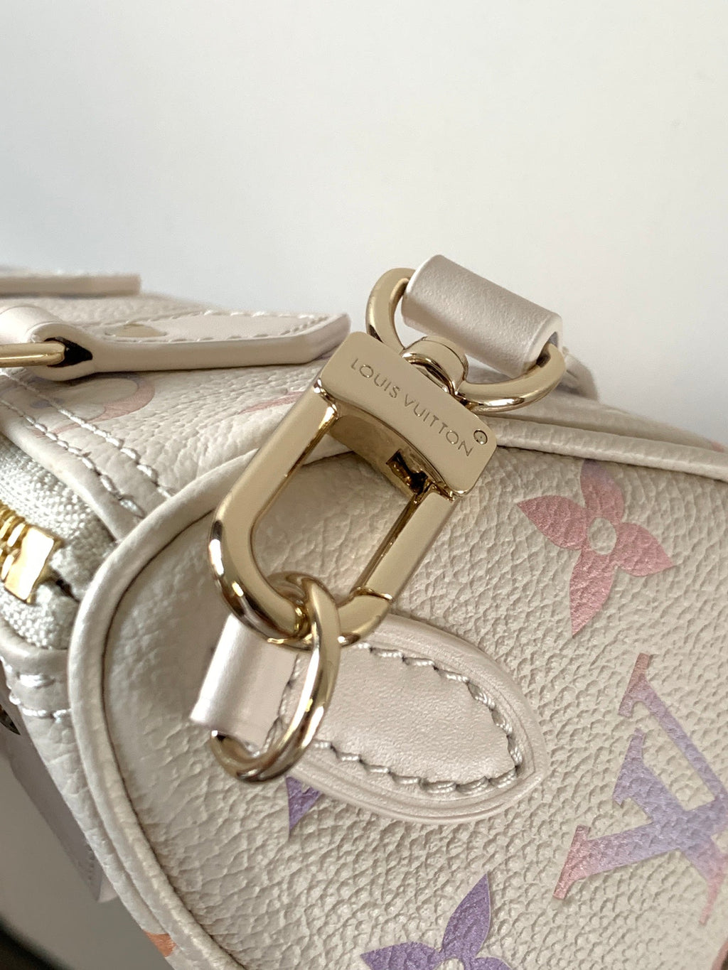 LOUIS VUITTON LV 25S NANO SPEEDY 16 IN BEIGE DREAM EMBOSSED TEXTURED CALFSKIN