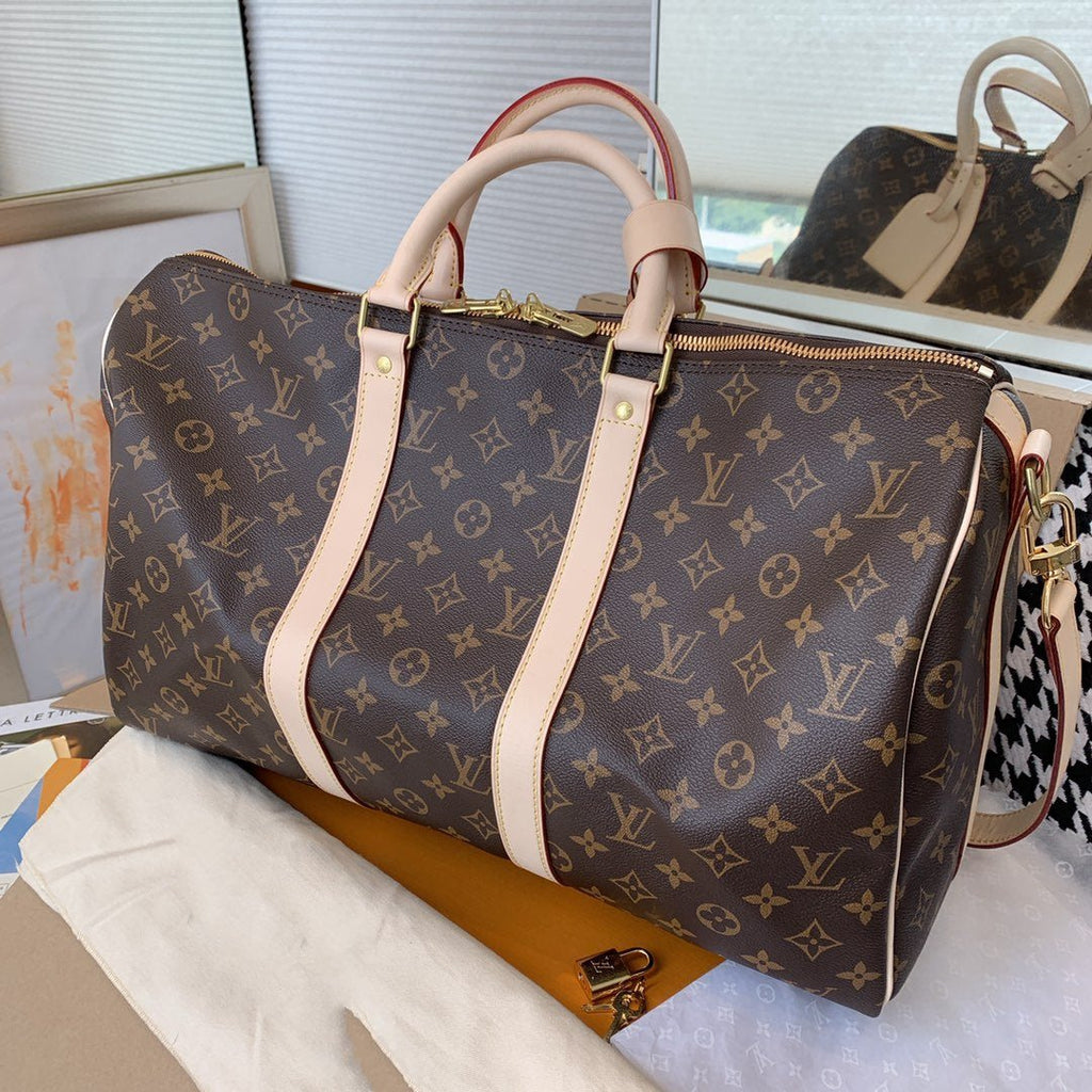 LOUIS VUITTON LV KEEPALL BANDOULIERE 45 MONOGRAM CANVAS